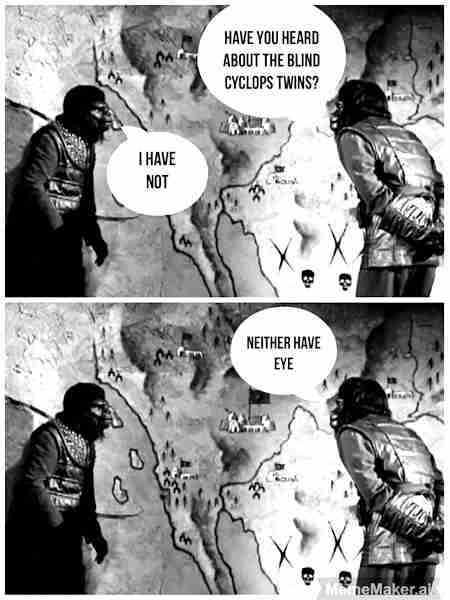 Ever heard of the blind cyclops twins? Neither have eye.
