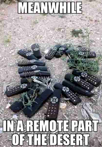 A remote part of the desert.