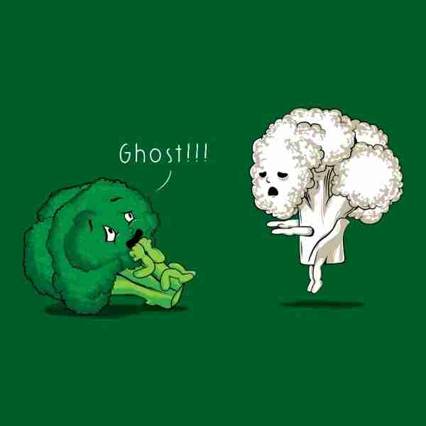Cauliflower is a broccoli ghost.
